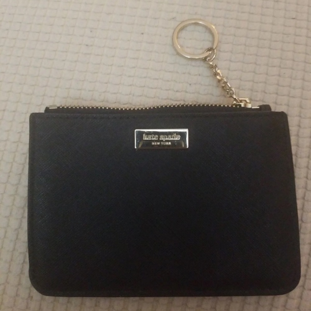 KATE SPADE black key chain wallet